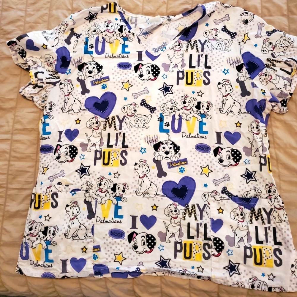 Disney scrub top